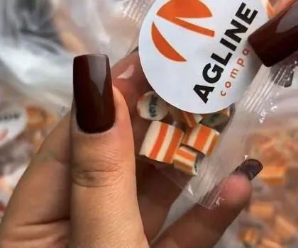 Карамель із логотипом компанії AGLINE