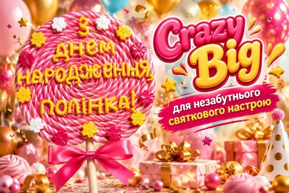 Crazy Big — великі льодяники з написом