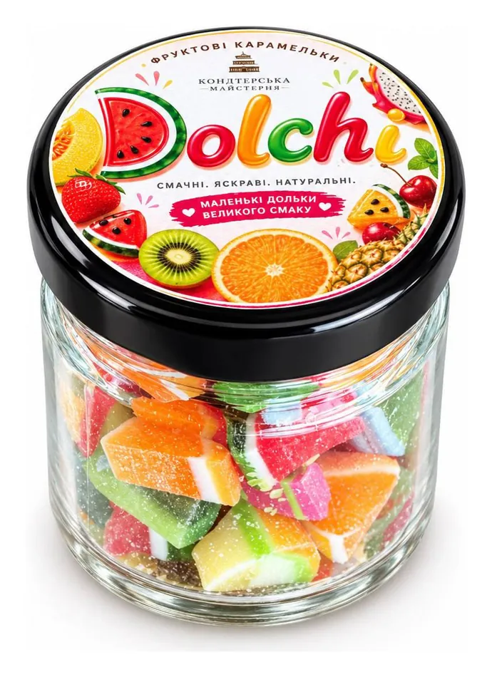 Баночка карамелі Dolchi